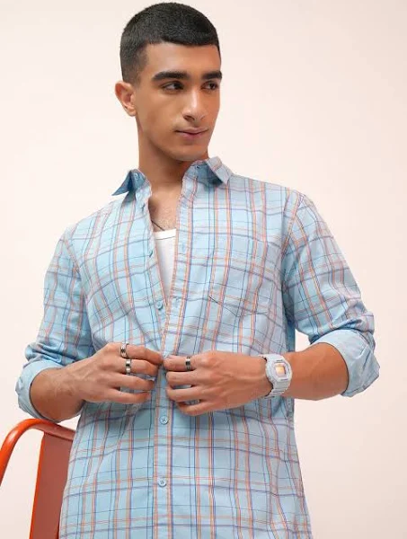 Mens Striped Casual Shirt